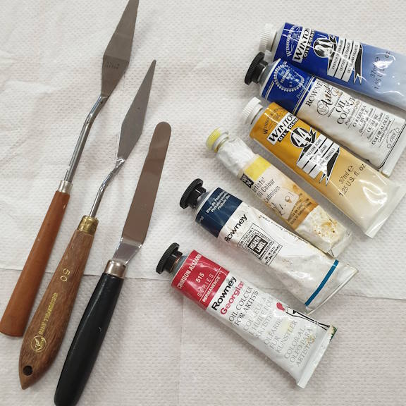 Palette Knives at the ready ...
