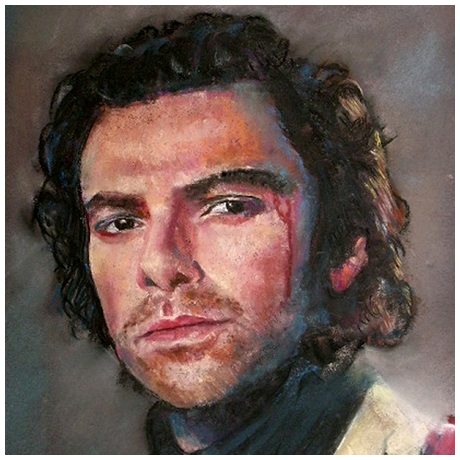 Poldark,played by Aidan Turner - pastel