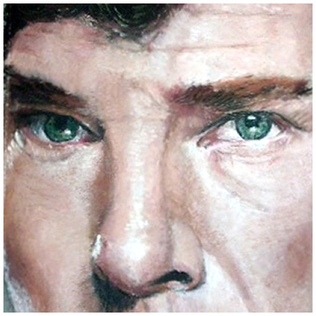 Sherlock, played by Benedict Cumberbatch - pastel